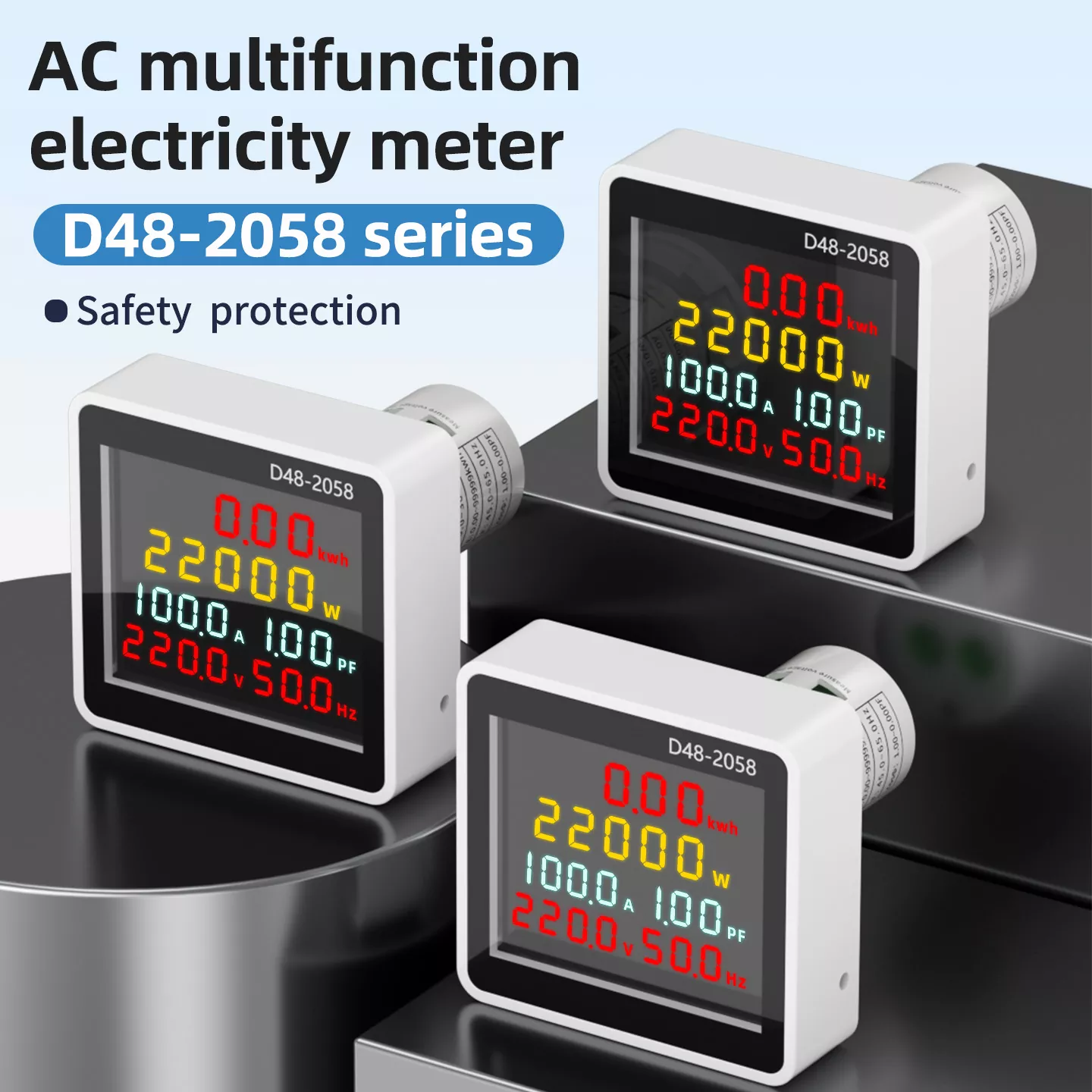 D48 2058 AC متر متعدد الوظائف